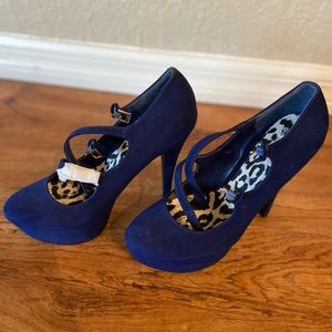 Royal Blue Strappy Heels